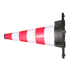 Italian Standard Rubber Traffic Cone Height 55cm with Reflective Collar
